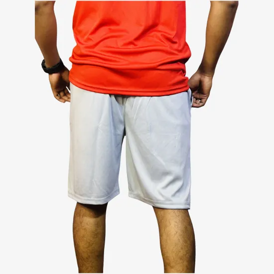 Men's Ice Grey Active Sports Shorts | Lightweight Performance Fit